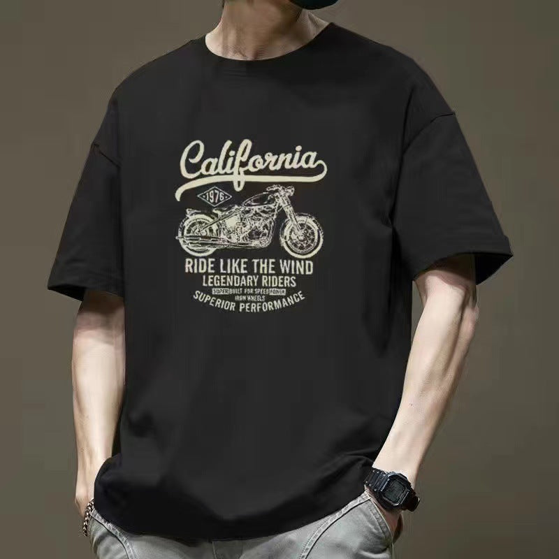 LabourX' American Retro Oversize Cotton T-shirt