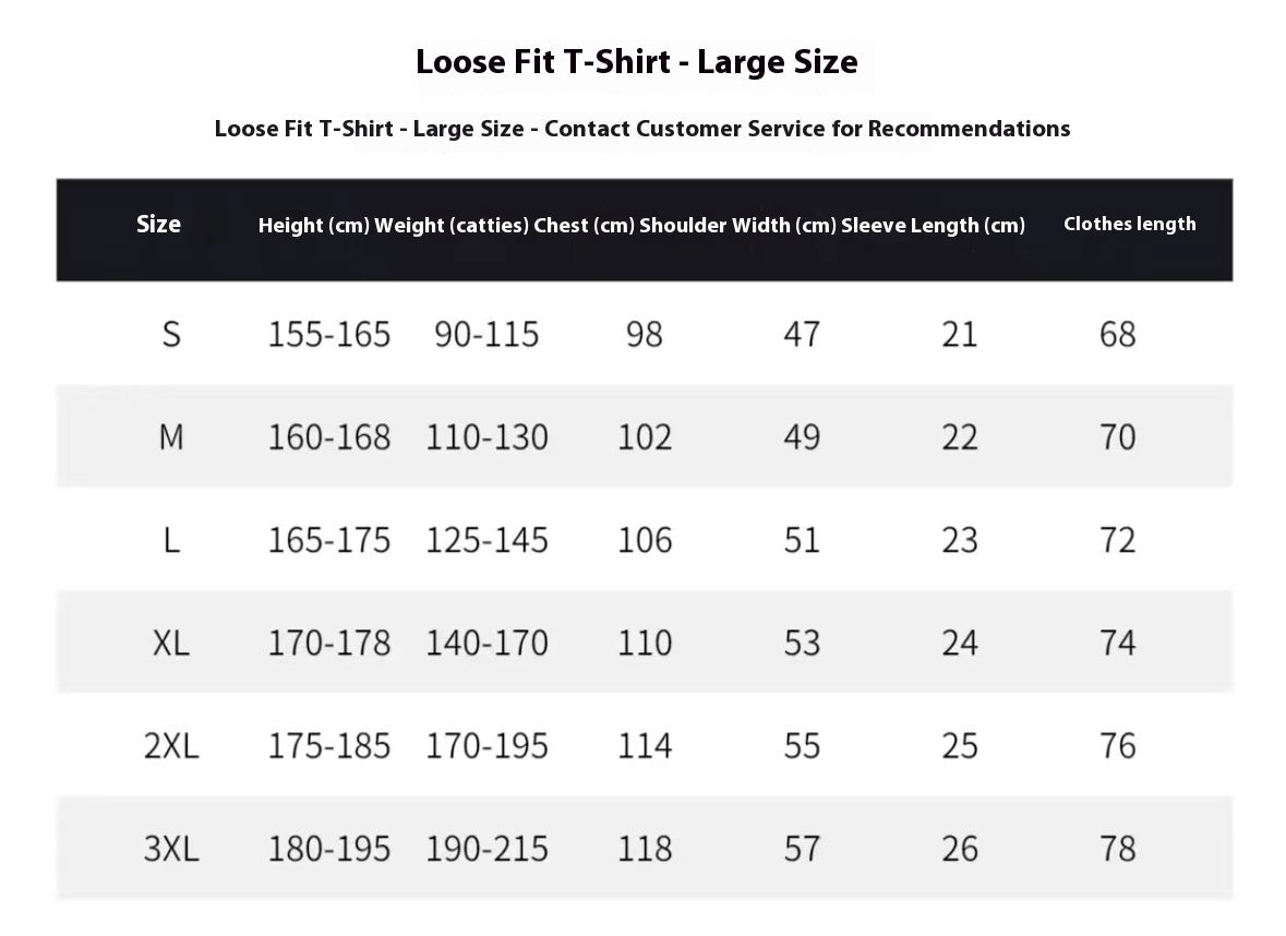 LabourX' American Retro Oversize Cotton T-shirt