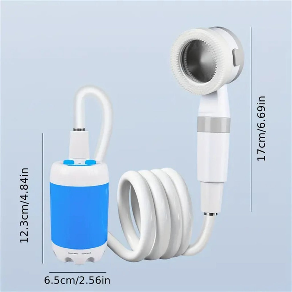 Portable Electric Camping Shower – Rechargeable Outdoor Shower 5000mAh