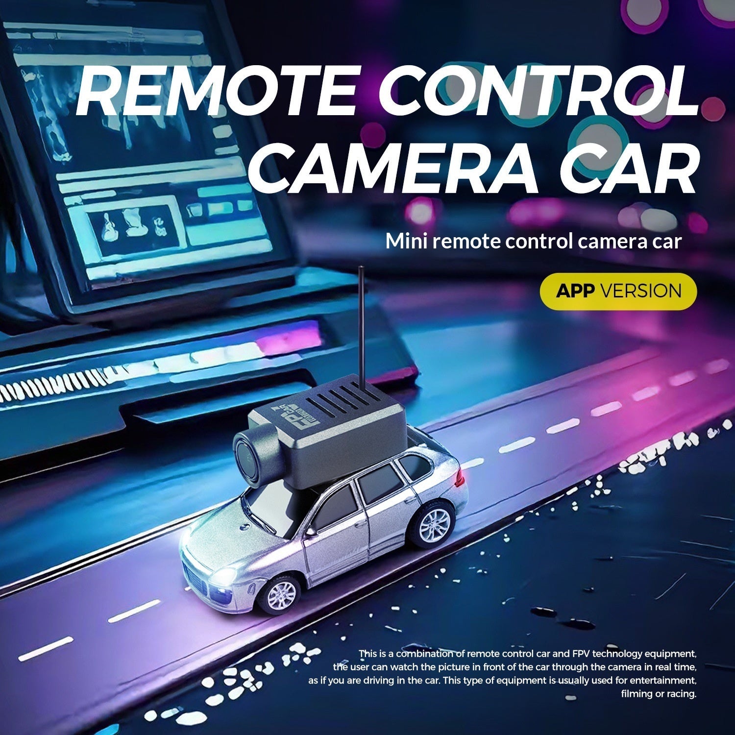 Remote Control Car Aerial Photography Self-stable Rear Drive Mini Car RC Model