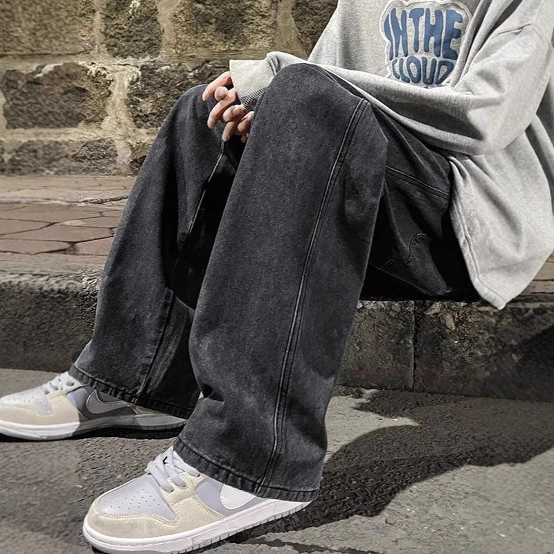 LabourX 'Men's Straight Loose  Design Jeans