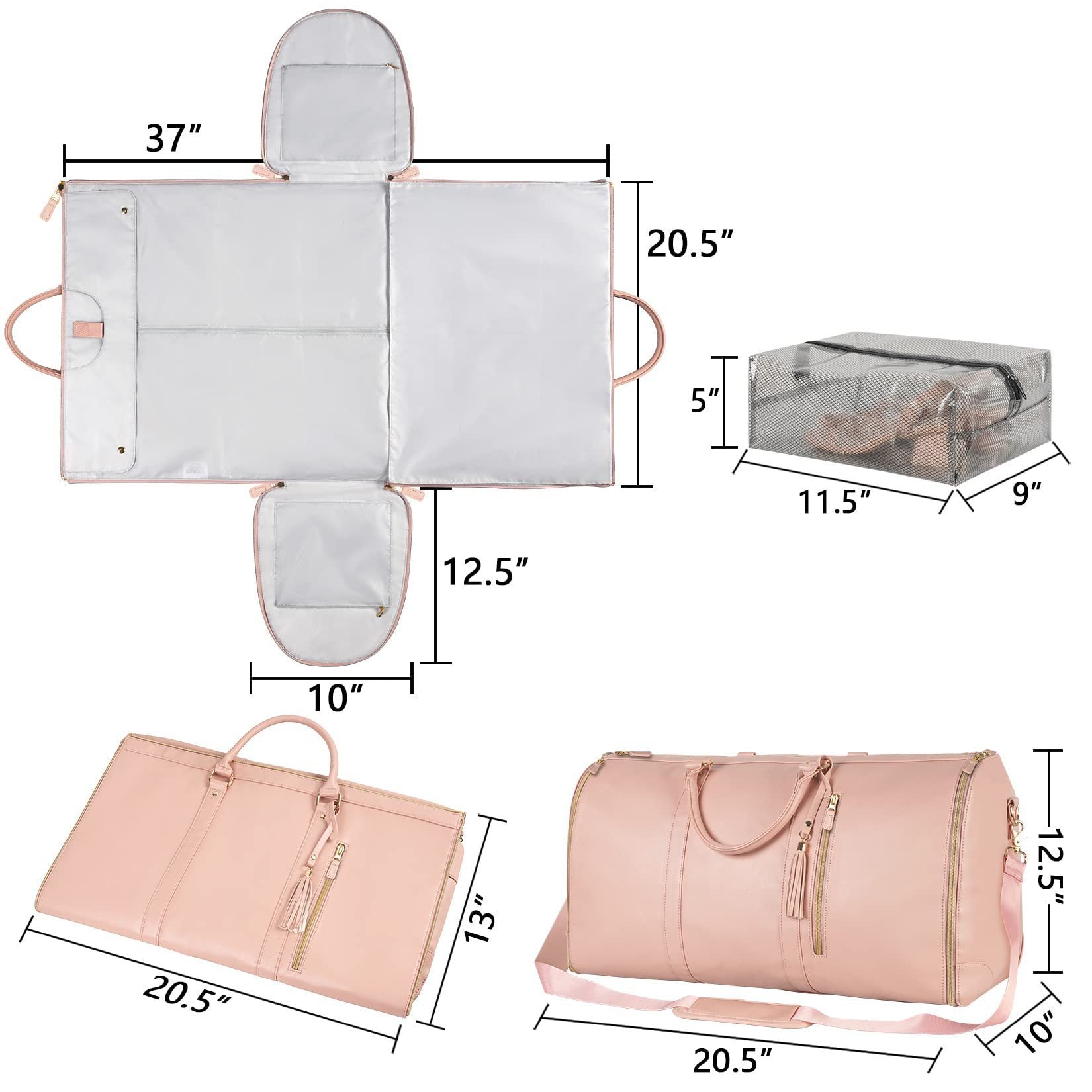 Carry Everything Travel Bag ✈️ | Wrinkle-Free Suit Storage + Waterproof Design”