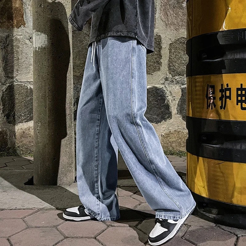 LabourX 'Men's Straight Loose  Design Jeans