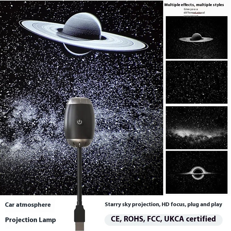 Car Projection Lamp Starry Usb Starry Sky Ambience Light