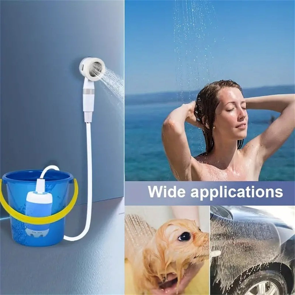 Portable Electric Camping Shower – Rechargeable Outdoor Shower 5000mAh