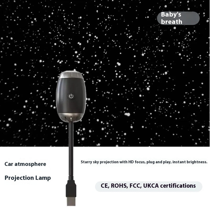 Car Projection Lamp Starry Usb Starry Sky Ambience Light